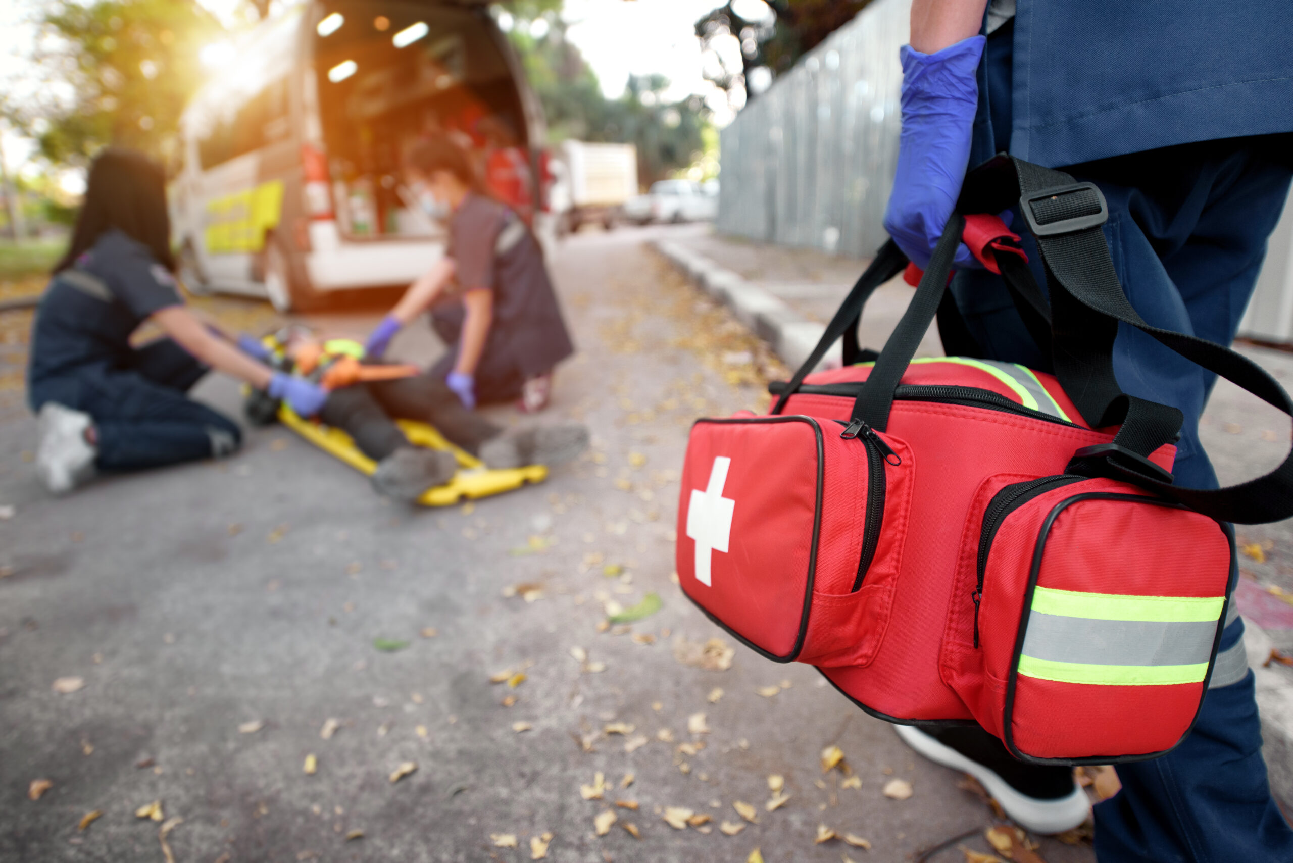 Emergency Medical First aid kit bags of first aid team service